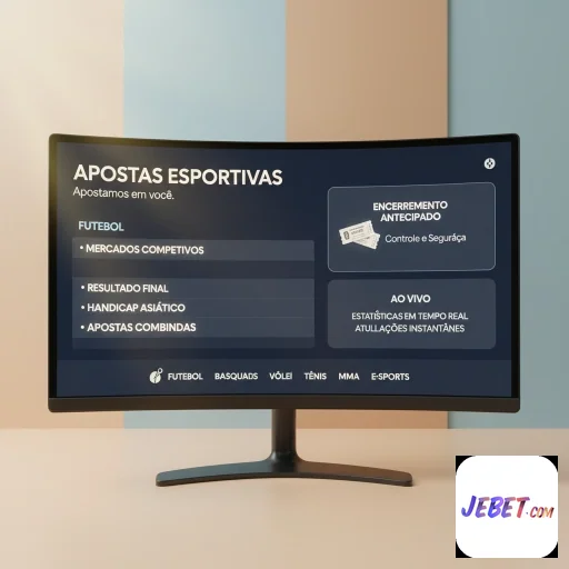 Tela de apostas esportivas na plataforma jebet.