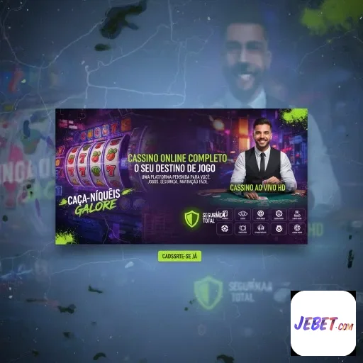 Imagem do site jebet com destaque para cassinos e segurança.