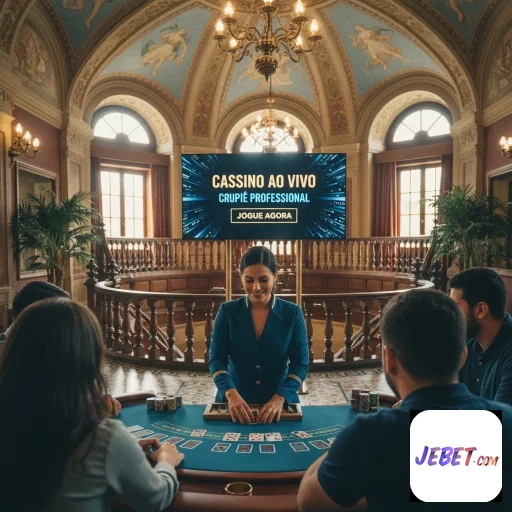 Jogadora no cassino ao vivo jebet com crupiês profissionais.