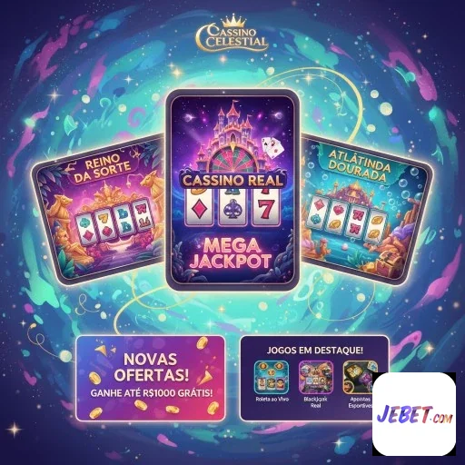 interface do aplicativo jebet com jogos de slot e bônus VIP.
