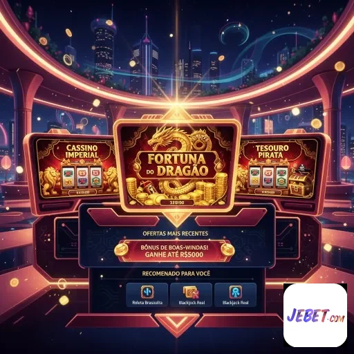 Tela do site jebet mostrando promoções VIP de cassino.