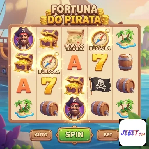 Imagem da slot 'Fortuna do Pirata' na plataforma jebet