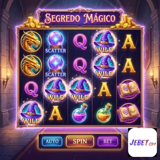 Tela do jogo Segredo Mágico no aplicativo jebet com segurança.